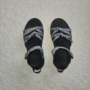 Teva Black and Gray Sandals Size 6.5